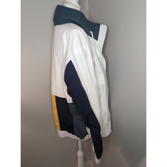 London Fog Vintage Colorblock sailor nautical rain jacket lg - Picture 9 of 13